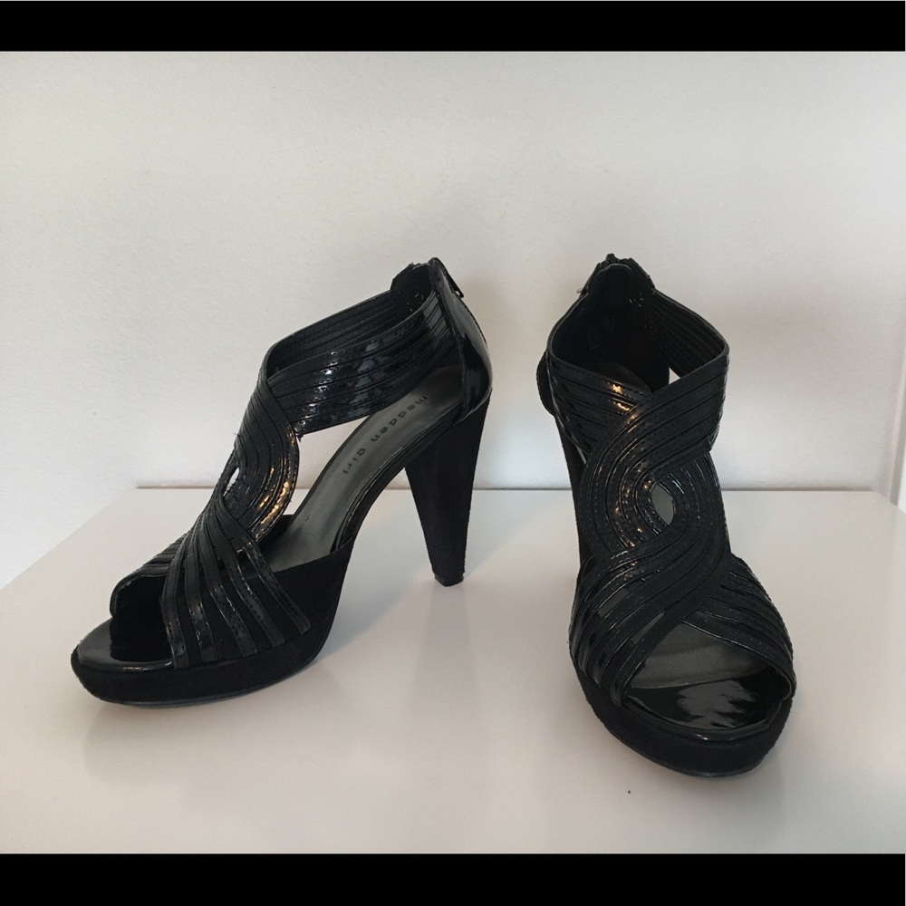 Madden Girl Black Platform Heels